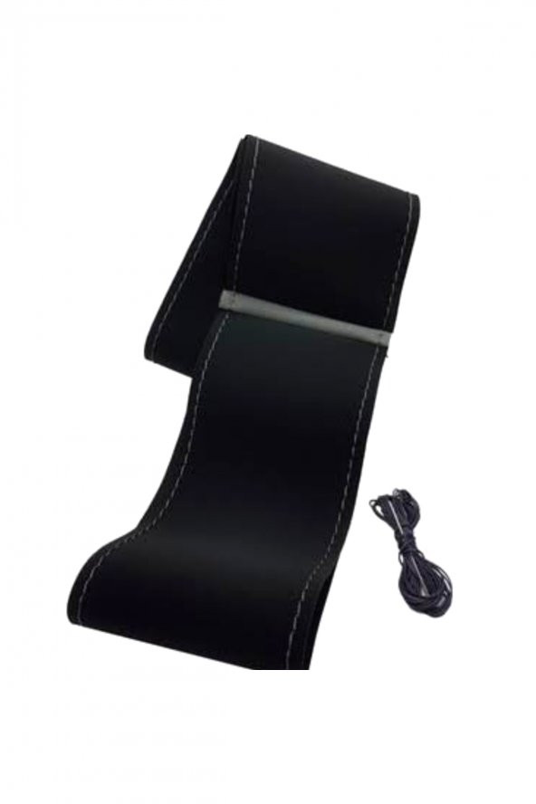 Opel Astra H Uyumlu Alkantra Nubuk Dikmeli Direksiyon Kılıfı Gri Yüzüklü ürün görseli 1