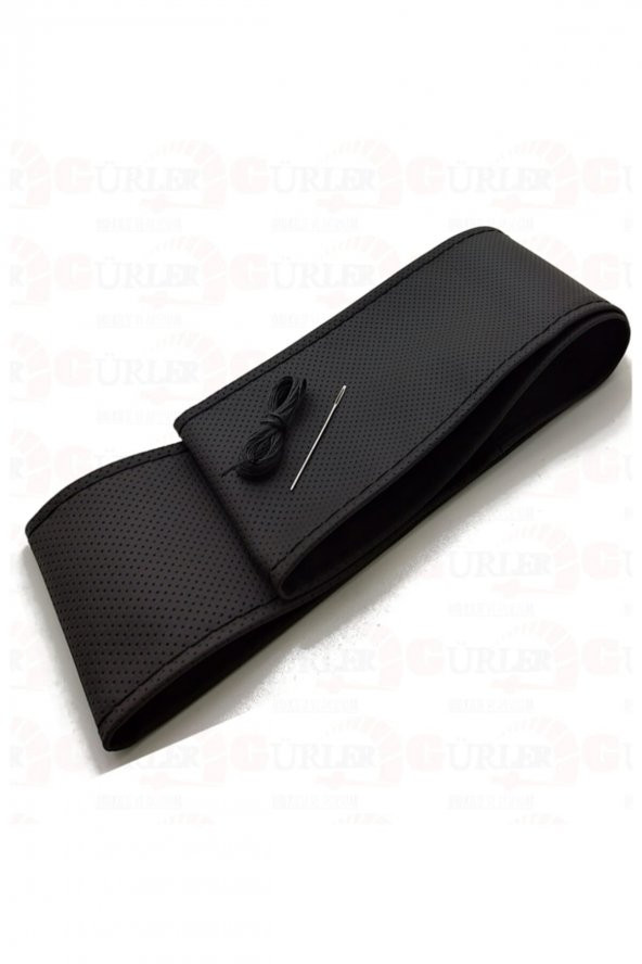 Delikli Direksiyon Kılıfı Noktalı Siyah İpli 10CM - 2