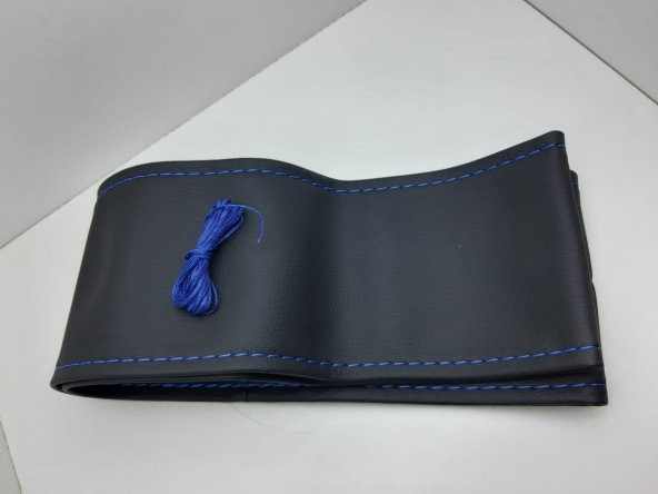 Dikmeli Direksiyon Kılıfı Mavi İpli 37-39cm Çap-10CM Kalınlık - 3