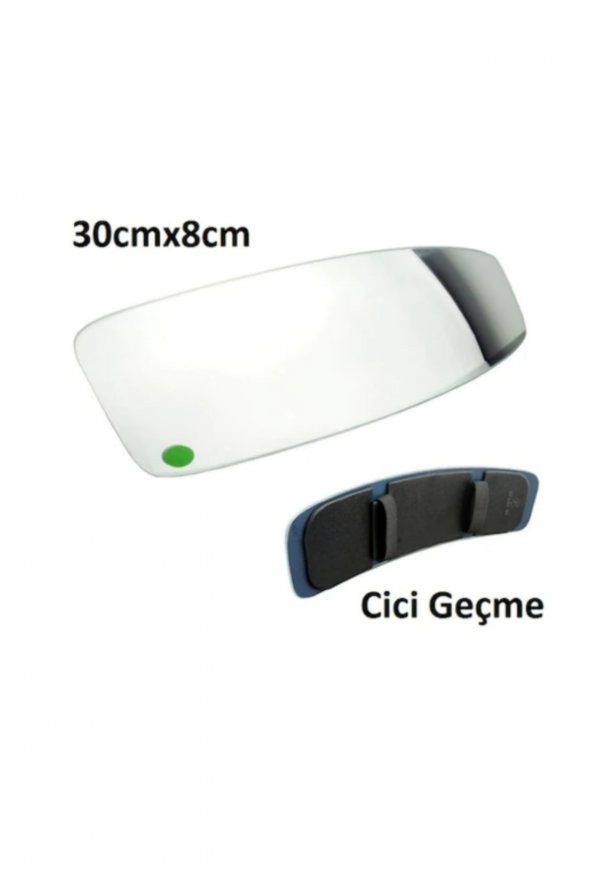 Iç Dikiz Ayna Lastikli Geçme Geniş Açılı 300mm*80mm - 2
