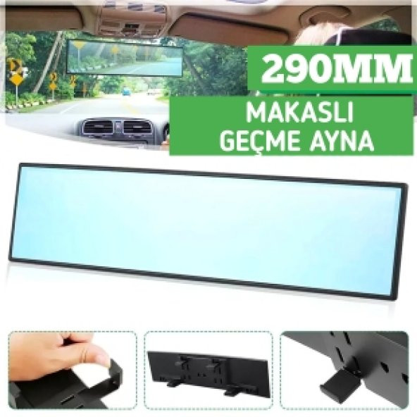 Oto İç Dikiz Ilave Ayna Makaslı Geçmeli 290MM