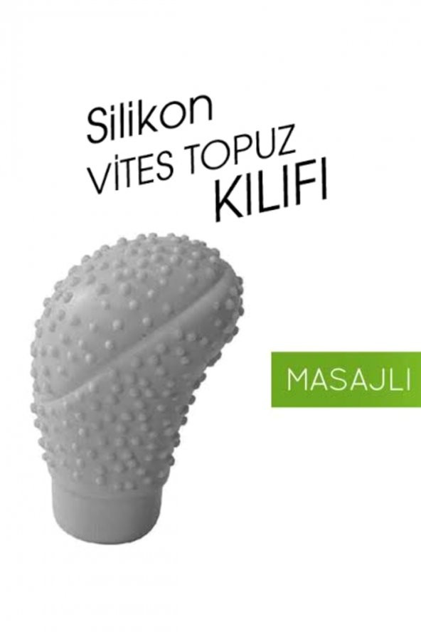 Carub Vites Topuz Kılıfı Silikon Oval Masajlı Gri Br6219607