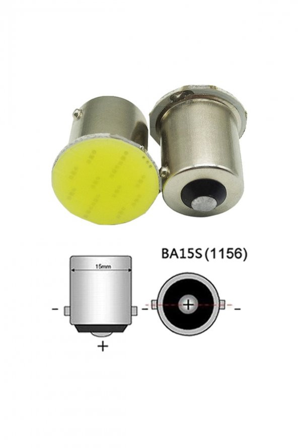 Ba15s 1156 Led Geri Vites Led Sinyal Led Stop Led Tek Duy Led 12v 2 Adet Beyaz Uyumlu - 2