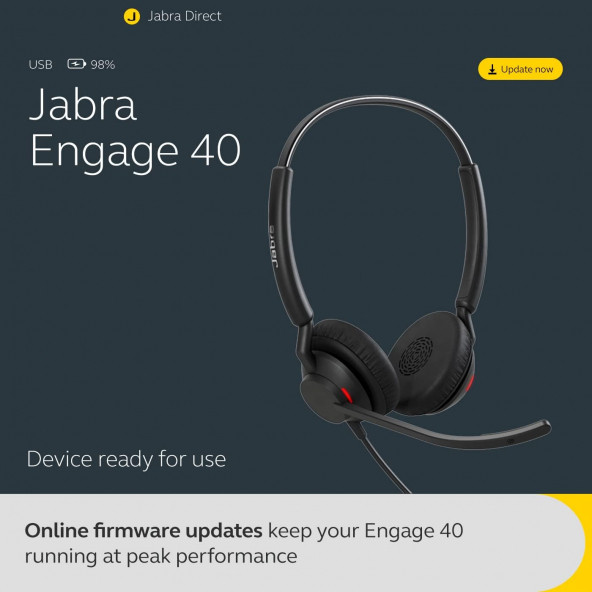 Jabra Engage 40 Kablolu Mono Kulaklık GARANTİSİZ SIFIR ÜRÜNDÜR - 4