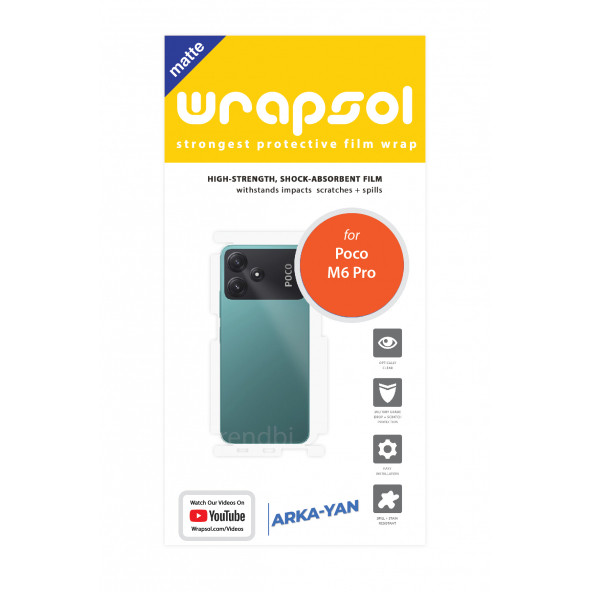 POCO M6 PRO MAT ARKA VE YAN KORUYUCU FİLM - 2