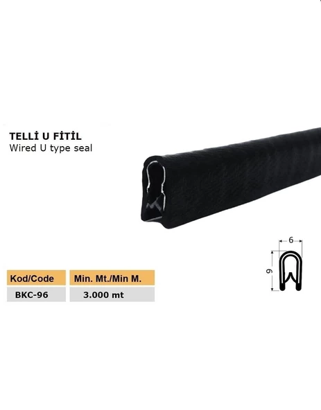 Contacall Bagaj Kaput Fitili  Kapı Fitili Sıkıştırma Fitili 5 Metre BKC-96 - 3