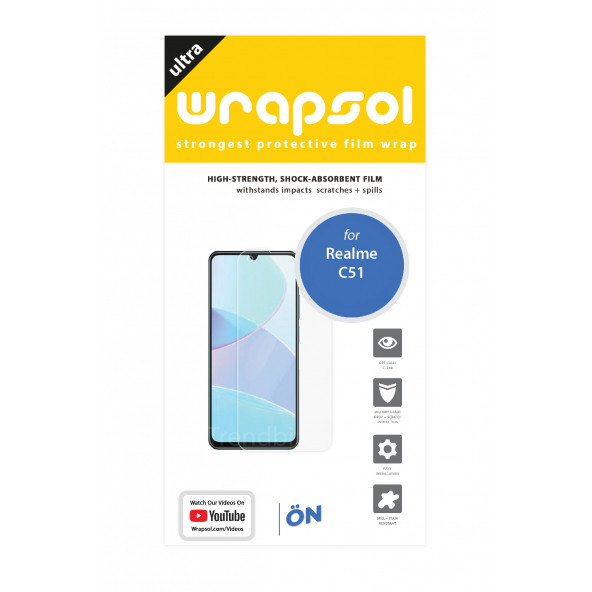 REALME C51 EKRAN KORUYUCU POLİÜRETAN FİLM - Resim 2