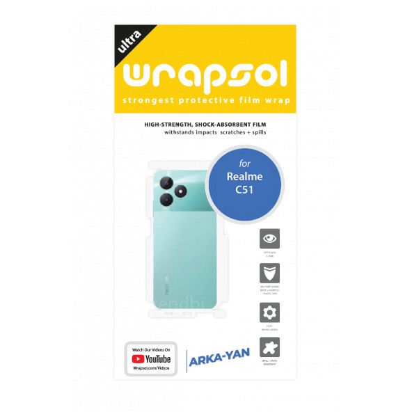REALME C51 ARKA VE YAN KORUYUCU POLİÜRETAN FİLM - 2