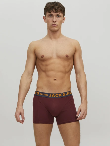 JACK JONES Erkek Pamuklu 3 lü Paket Boxer 12113943 - 7