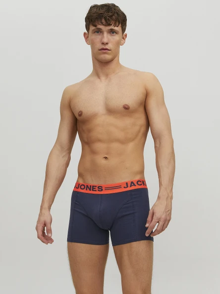 JACK JONES Erkek Pamuklu 3 lü Paket Boxer 12113943 - 2
