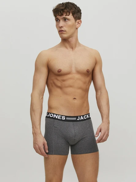 JACK JONES Erkek Pamuklu 3 lü Paket Boxer 12113943 - 3