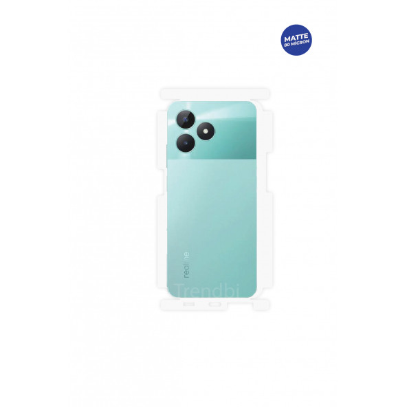 REALME C51 MAT ARKA VE YAN KORUYUCU TPU FİLM ürün görseli