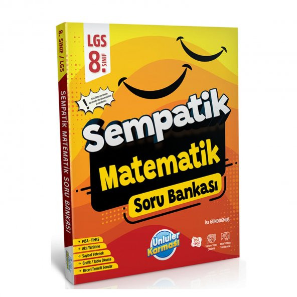 Ünlüler 8. Sınıf LGS Matematik Sempatik Soru Bankası Ünlüler Yayınları