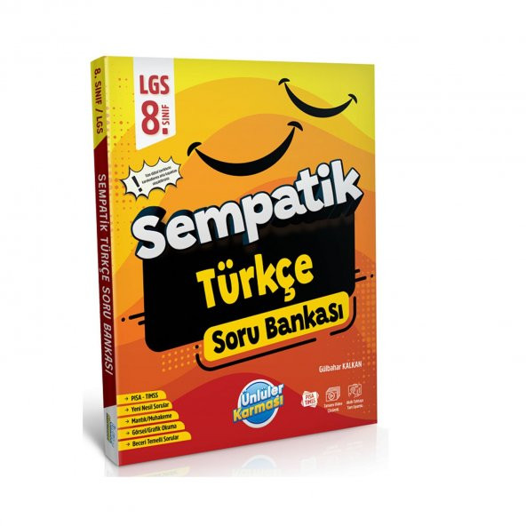 Ünlüler 8. Sınıf LGS Türkçe Sempatik Soru Bankası Ünlüler Yayınları - Resim 2