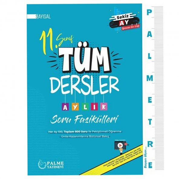 Palme 11. Sınıf Sayısal Palmetre Aylık Soru Fasikülleri Palme Yayınları - 2