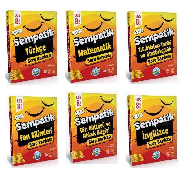 Ünlüler 8. Sınıf LGS Tüm Derler Sempatik Soru Bankası Seti - Resim 2