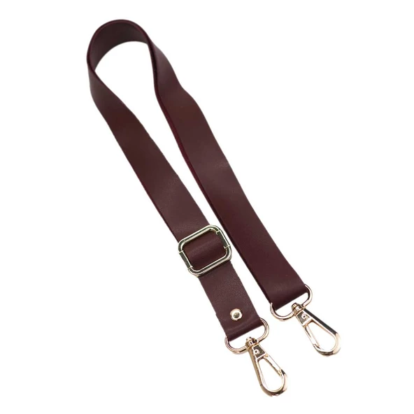 Gold Lüks Kancalı Ayarlanabilir Çanta Askısı - Bordo ürün görseli