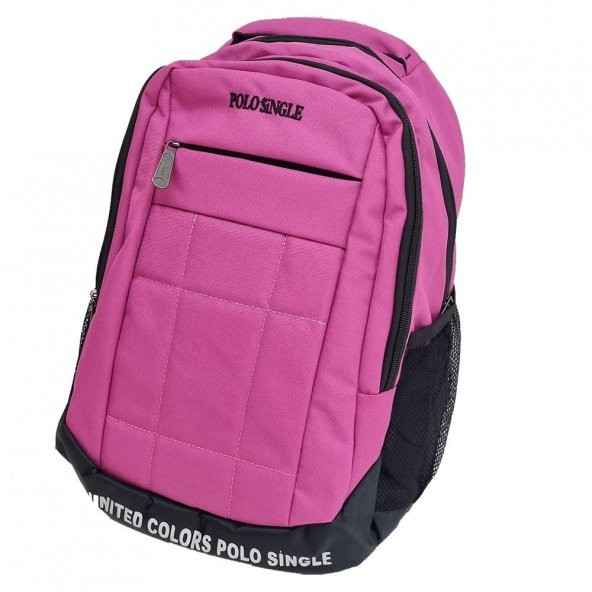 United Colors Polo Single Okul Sırt Çantası - Pembe - 2