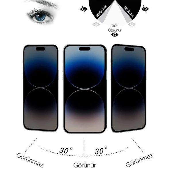 Vendas Xiaomi Redmi Note 12 4G Uyumlu Anti Statik Privacy Gizleyen Hayalet Temperli Cam Ekran Koruyucu - 2