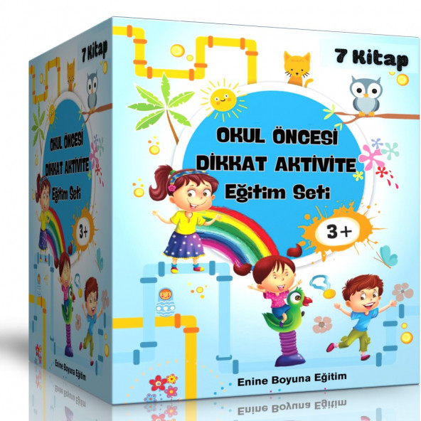 Okul Öncesi Dikkat Aktivite Eğitim Seti-7 Süper Kitap
