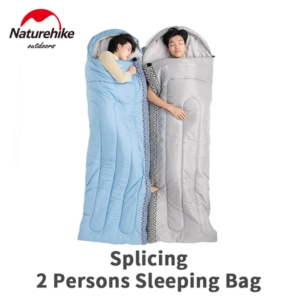 Naturehike L250 Zarf Tarzı Kapüşonlu Uyku Tulumu -10°C  Gri Right - 9