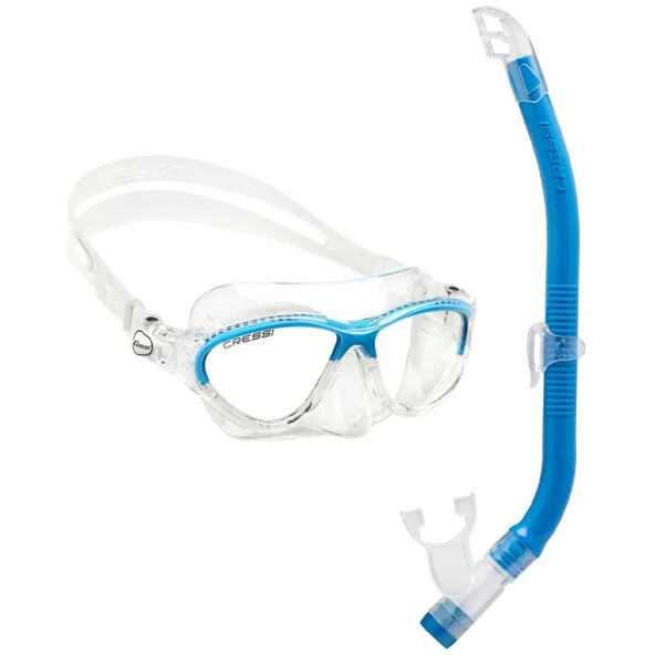 Cressi Moon Maske - Top Şnorkel Çocuk Seti  BLUE