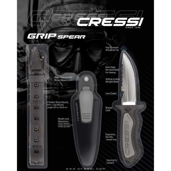 Cressi Grip Dalış Bıçağı  Standart - 2