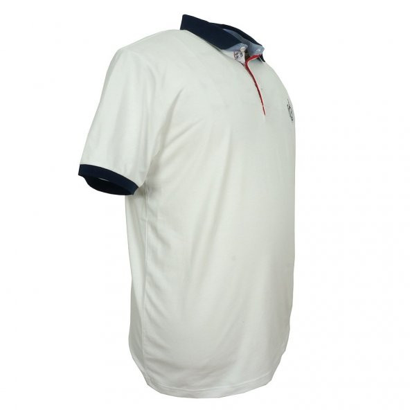 Büyük Beden Erkek Polo Tişört Likralı Pike Beyaz - 2