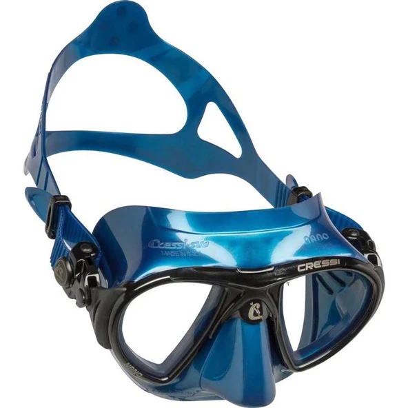 Cressi Nano Dalış Maskesi  BLUE-SILVER-BLACK