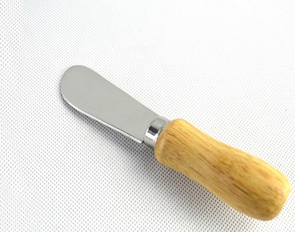Tereyağı Bıçağı - Mini Spatula Ahşap Saplı 6 Adet - 5