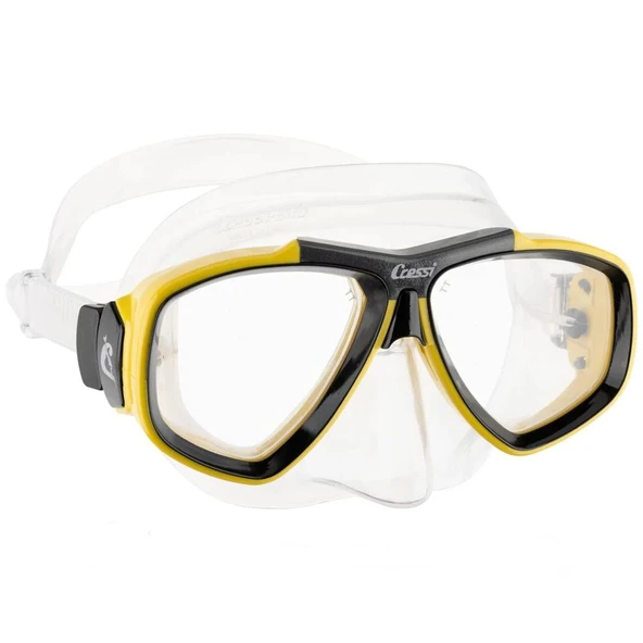 Cressi Focus Dalış Maskesi  CLEAR-YELLOW - 2