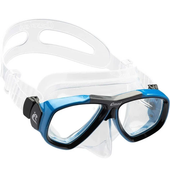 Cressi Focus Dalış Maskesi  CLEAR-BLUE