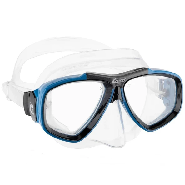 Cressi Focus Dalış Maskesi  CLEAR-BLUE - 2