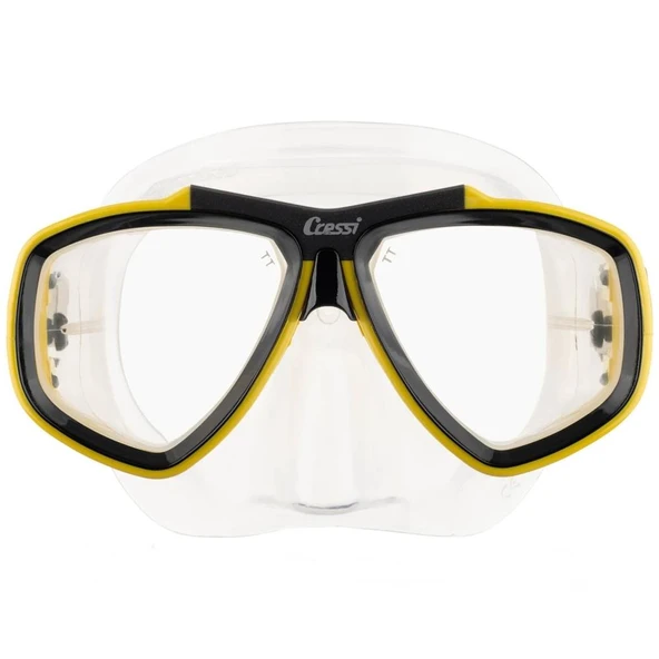 Cressi Focus Dalış Maskesi  CLEAR-YELLOW - 3