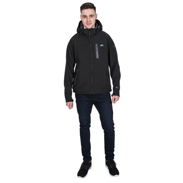 Trespass MAJKSSM20007-BLK Accelerator II - Male Softshell Jkt Tp75 Erkek Softshell Ceket - Resim 3