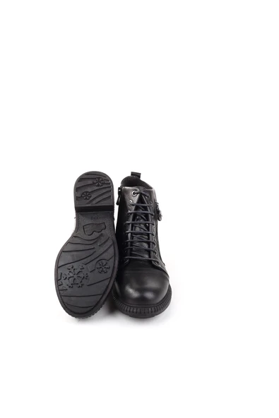 Castle Black 20911-1 Hakiki Deri Günlük Kadın Bot - Resim 6