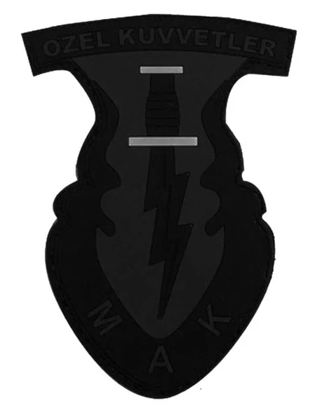 Single Sword 3d Plastik Mak Özel Kuvvetler Arması Patch - 4