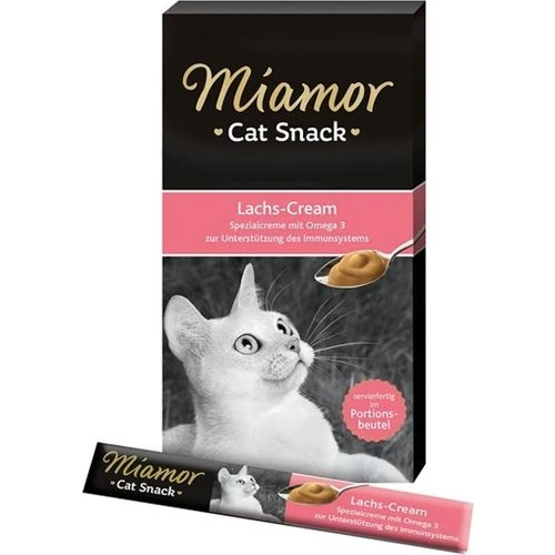 Miamor Cream Somonlu Likit Kedi Ödülü Ödülü 6x15 Gr ürün görseli 1