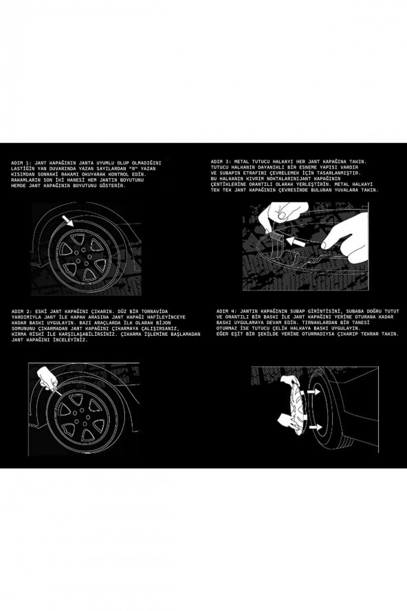 Fiat Yeni Egea Easy 15 Inc Jant Kapağı Çelik Görünümlü 4 - 4