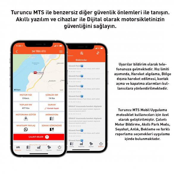 TURUNCU MOTOSİKLET TAKİP CİHAZI ( 24 AYLIK ) - 3