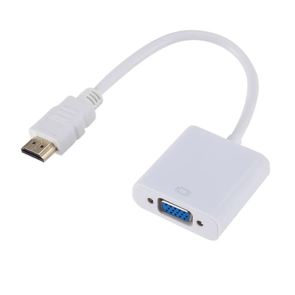 Hdmı to Vga +ses çecirici converter kablo  beyaz