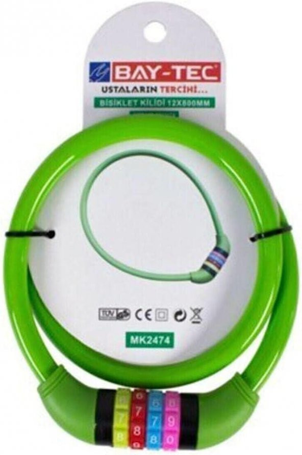 Bay-tec Bisiklet Kilidi Şifreli mk2474