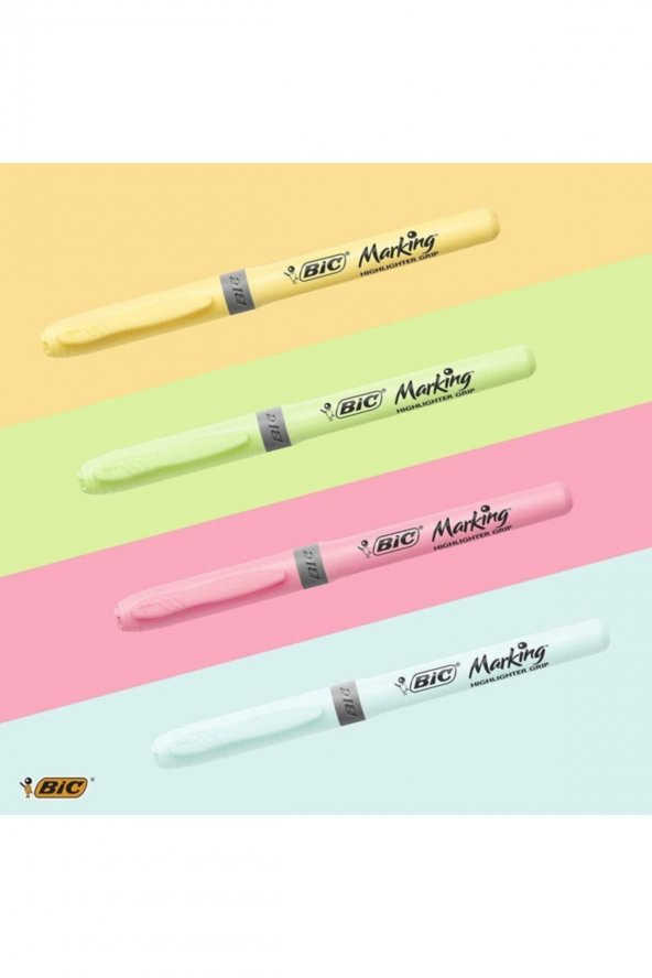 Fosforlu Kalem Brite Liner Pastel 4 Renk - 4