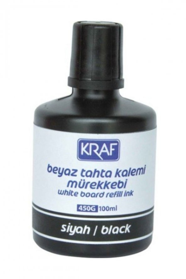 Beyaz Tahta Kalem Mürekkebi 100ml Siyah 450g 6lı Paket