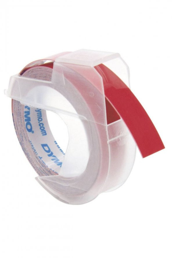 Kabartma Şerit 9mm X 3mt Kırmızı (10 Lu Paket) S0898150 ürün görseli