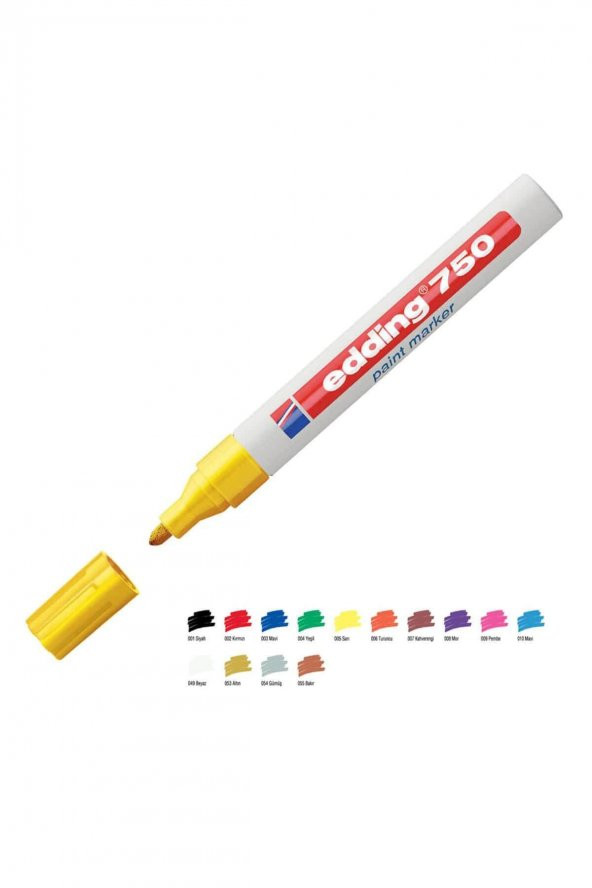 Eddıng Dekorasyon Markörü E-750 Sarı - 3