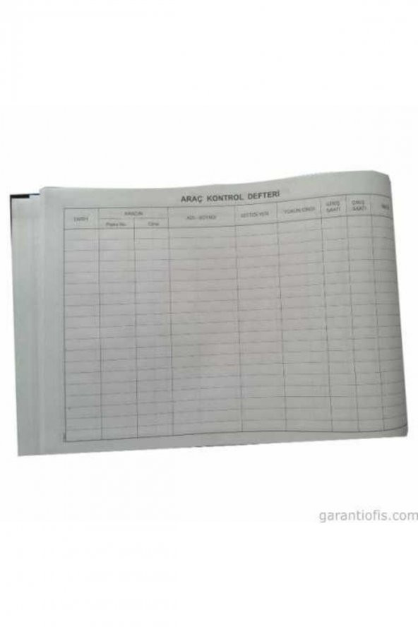 Ciltli Araç Kayıt Defteri (araç Kontrol Defteri - 96 Yaprak) - 3