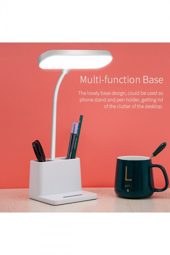 Led Masa Lambası Şarjlı Kalemlikli - 2
