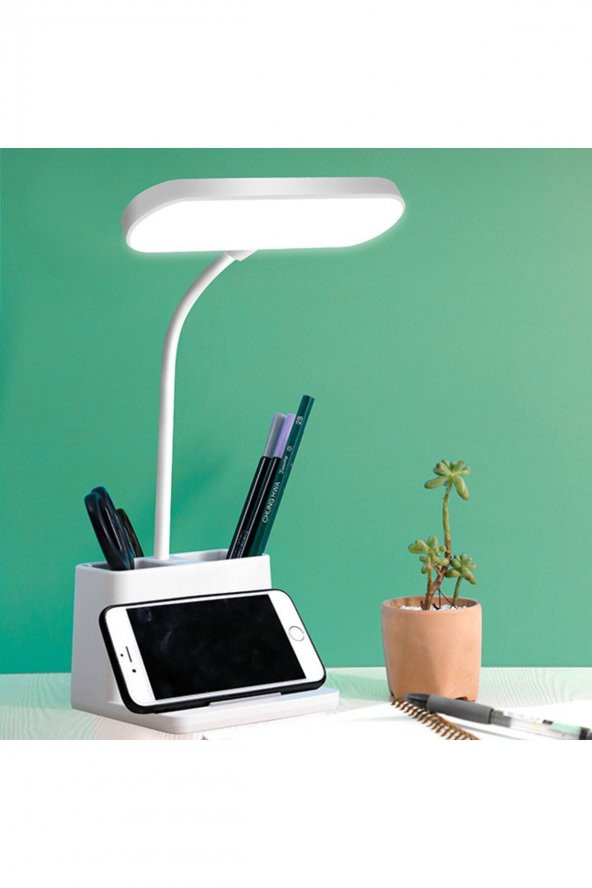 Led Masa Lambası Şarjlı Kalemlikli - 3