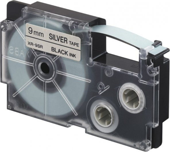 Xr-9sr1 (Silver/black) Etiket Yazıcısı Kartuşu Gümüş Renk Üstüne Siyah Baskı